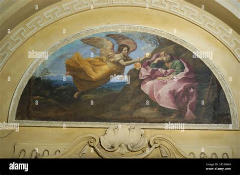 Elia nutrito dall'angelo nel deserto