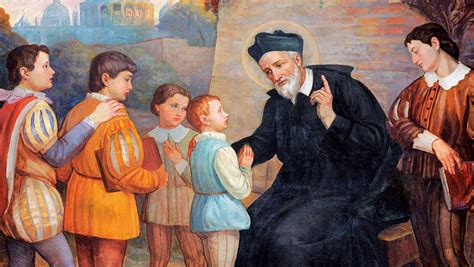 Illustrazione di San Filippo Neri che predica ai suoi discepoli