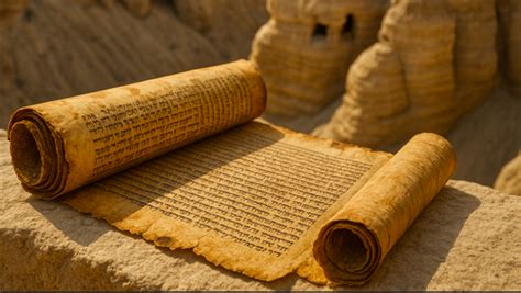 Immagine dei frammenti dei Rotoli del Mar Morto