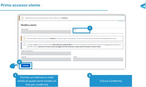 Screenshot dell'interfaccia di accesso all'area riservata YouWeb