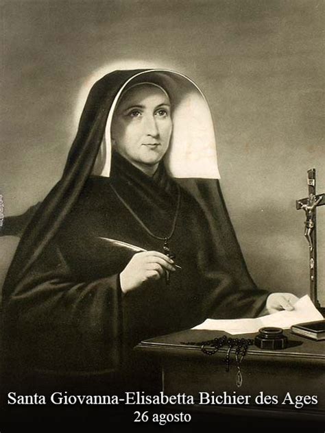 Ritratto di Santa Giovanna Elisabetta Bichier des Ages