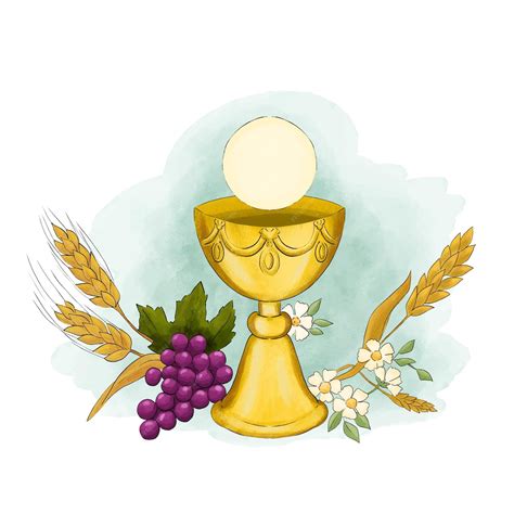 icona religiosa con calice e ostia