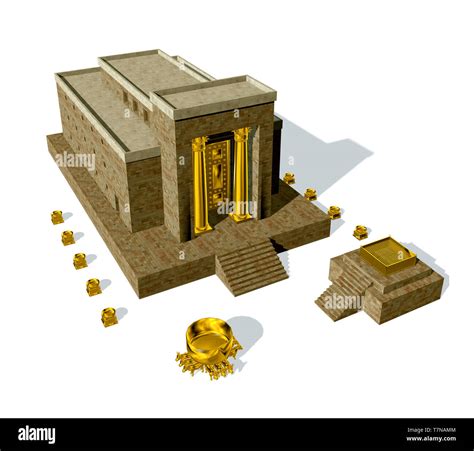 Ricostruzione tridimensionale del Tempio di Salomone e i suoi elementi simbolici