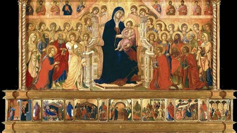 Ricostruzione della Maestà di Duccio di Buoninsegna con tutte le sue parti originali