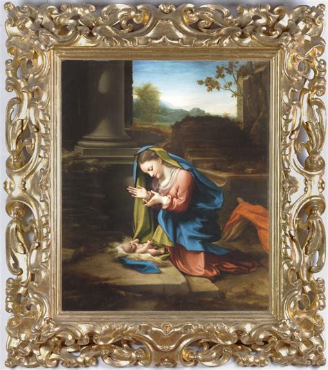 Madonna in Adorazione del Bambino del Correggio agli Uffizi
