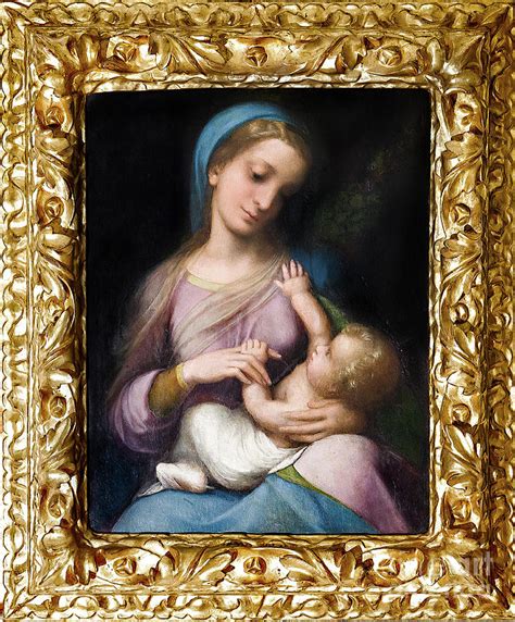 Dettaglio del piedino del Bambino nella Madonna Campori