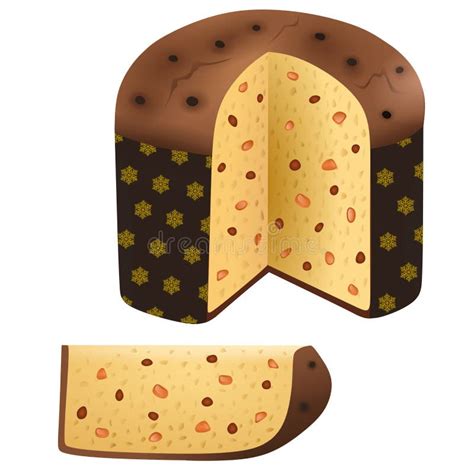 Illustrazione storica di panettone o rito del ciocco natalizio