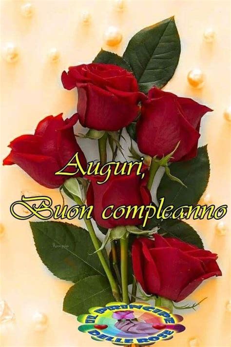 Immagine di auguri con rose e la scritta