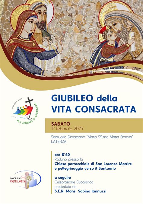 Schema dei temi principali del Giubileo della Vita Consacrata