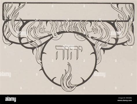 Rappresentazione artistica del Tetragramma (YHWH) in ebraico antico