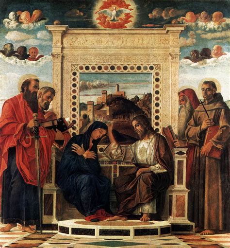 Pala Pesaro di Giovanni Bellini, Incoronazione della Vergine