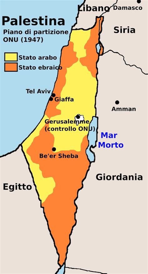 Mappa della Terra d'Israele che evidenzia le regioni desertiche e le oasi