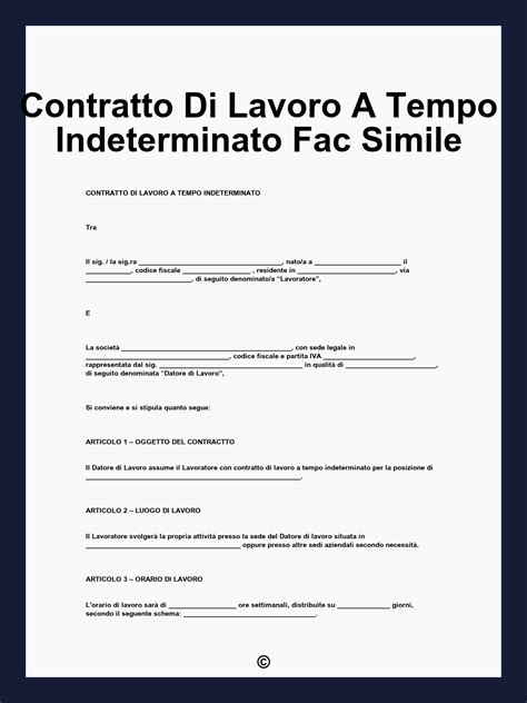 Infografica comparativa dei principali tipi di contratto di lavoro