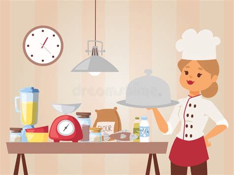 Illustrazione di un giovane cuoco che serve un piatto profumato a una bella ragazza.