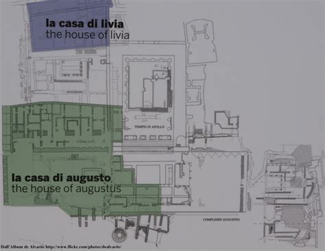 Planimetria della Casa di Livia e della Casa di Augusto sul Palatino