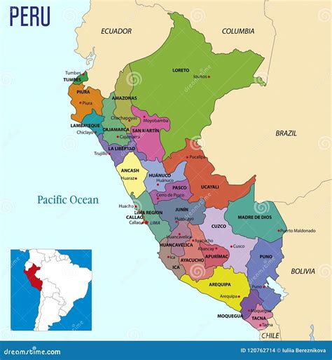 Mappa del Perù con evidenziate le regioni di Apurimac e Cuzco e le principali sedi delle missioni