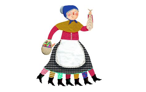 Ilustración de la Vella Quaresma siendo serrada por la mitad