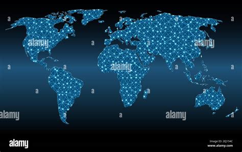 Mappa del mondo con punti luminosi che indicano la partecipazione globale alla Benedizione del Grembo