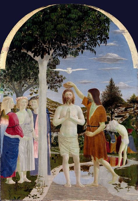Tematica: iconografia del Battesimo di Cristo nella storia dell'arte (illustrazione generale)