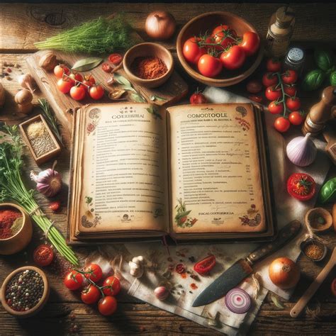illustrazione di antichi libri di ricette monastiche