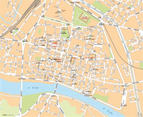 Mappa delle parrocchie di Pavia