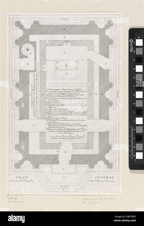 Pianta della Basilica di Loreto con indicazione della collocazione della Santa Casa