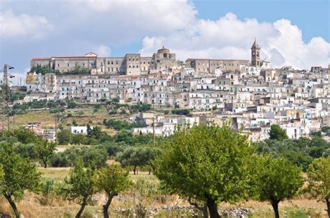 Veduta aerea di Palo del Colle con il suo centro storico