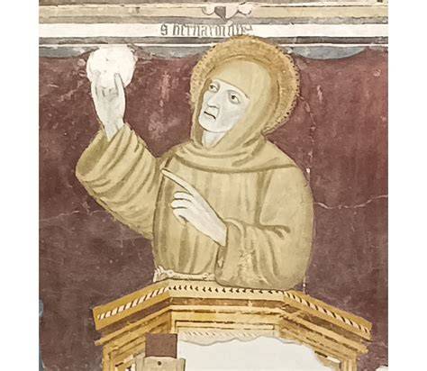 Illustrazione storica di San Bernardino da Siena che predica in Piazza del Campo a Siena