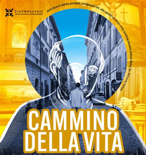Rappresentazione artistica del cammino della vita con sentieri e figure umane