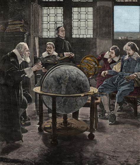 Illustrazione dell'incontro tra Milton e Galileo