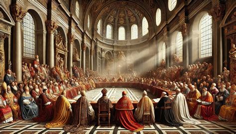 Rappresentazione del Concilio di Calcedonia e il miracolo di Sant'Eufemia