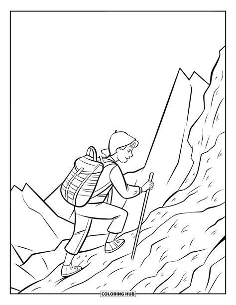 illustrazione di una persona che affronta una scalata difficile ma con lo sguardo fisso sulla vetta