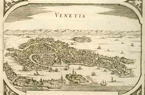 Stampa antica di Venezia nel XVI secolo