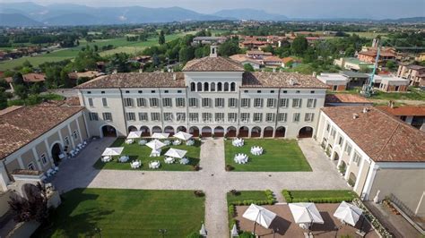 Veduta storica del castello o palazzo Gambara a Verolanuova