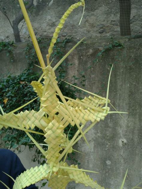 Foto di palme intrecciate e ramoscelli d'ulivo a Nuoro