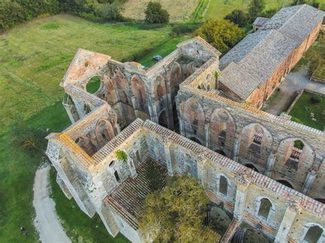 Mappa della Val di Merse con l'indicazione dell'Abbazia di San Galgano