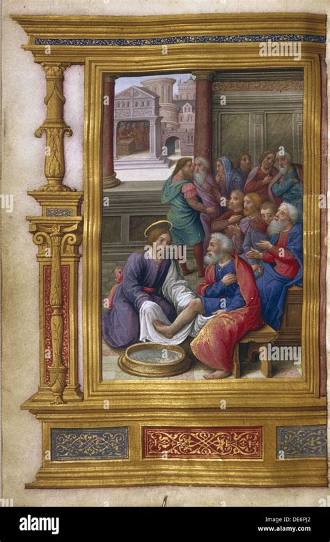 Mosaico di Maria Maddalena ai piedi di Cristo