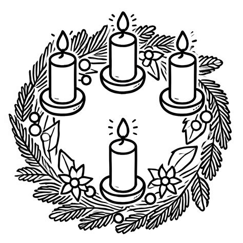 illustrazione storica corona avvento