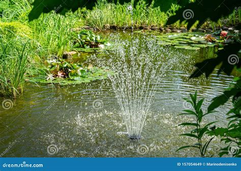 Fontana d'acqua fresca in un paesaggio