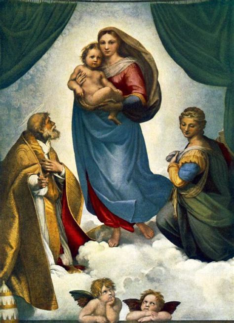 Dipinto della Madonna Sistina di Raffaello