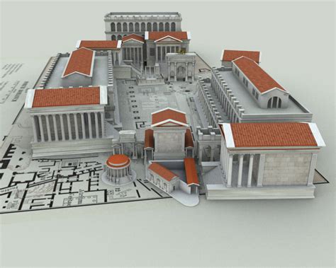 Ricostruzione del Foro Romano di Aquileia