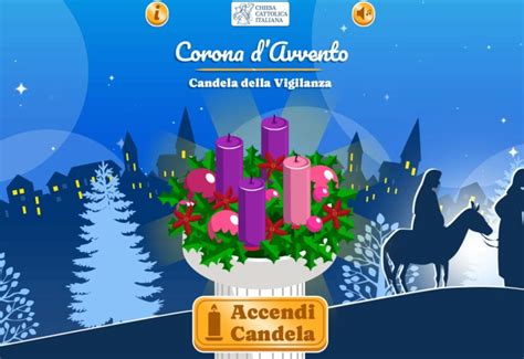 Schema di una corona d'Avvento interattiva affiancata da un cruciverba per bambini