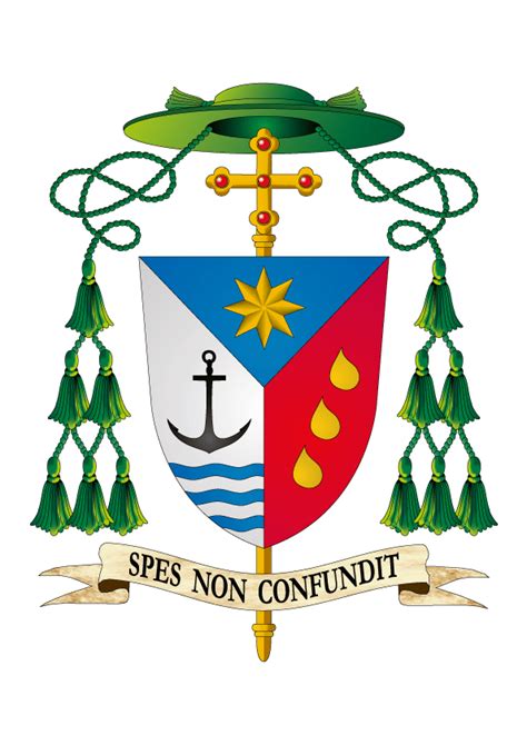 Stemma araldico di Mons. Domenico Basile con spiegazione simboli