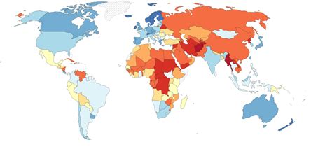 Mappa delle diocesi cattoliche nel mondo