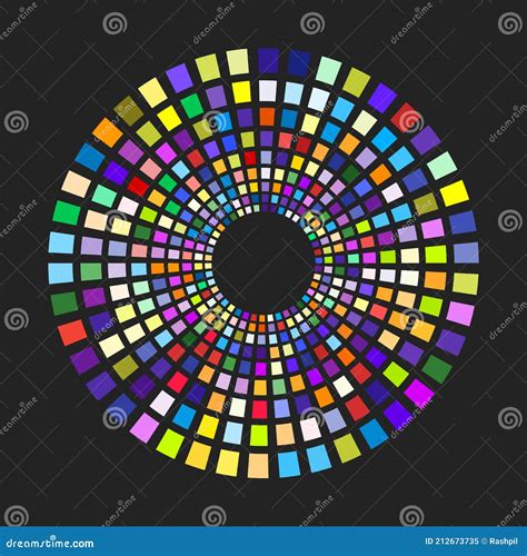 Rosone di sale con cerchi concentrici di colori diversi