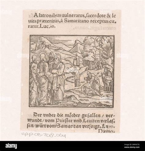 Illustrazione del sacerdote che passa oltre il ferito