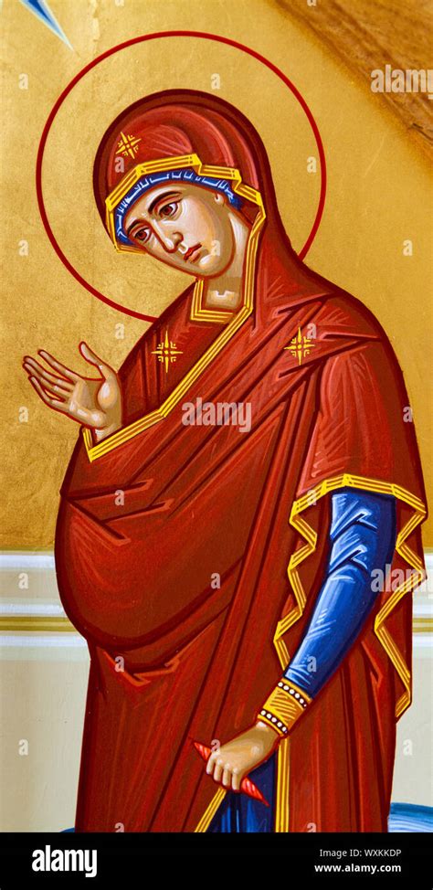 Affresco dell'Annunciazione a Zaccaria da parte dell'Arcangelo Gabriele