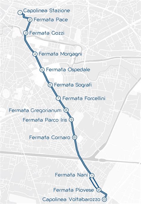 Mappa del territorio di Voltabarozzo e delle aree limitrofe con indicazione dei punti di interesse