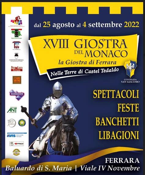 Illustrazione o foto d'epoca che rappresenta la Giostra del Monaco o il Palio di Ferrara, con cavalieri in costume e folla.