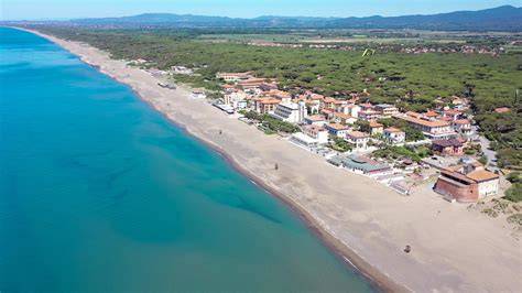 Panoramica delle spiagge della Marina di Castagneto Carducci